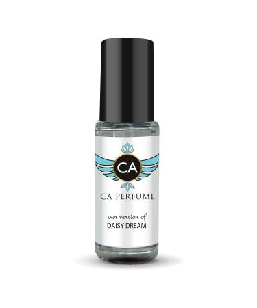 CA Perfume Impression of Daisy Dream for Women Perfume Oil Floral Fruity Scent Long Lasting Perfumes for Women Travel Size Mini Perfume Sample TSA Ready Body Oil Roll-on 0.14 Fl Oz 4ml