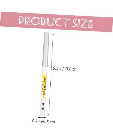 Healeved 25 Pcs White Lying Silkworm Pen Eye Shadow Makeup Cosmetics White Eyeliner Makeup Eyeliner Abs - Buy Online on GoSupps.com