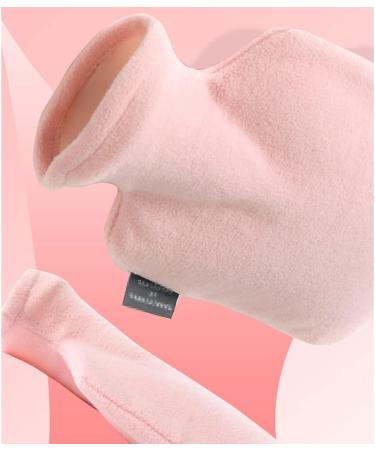MAIES Small Hot Water Bottle 1000ml - Soft Flannel Cover for Heat & Cold Therapy | Thickened PVC Design for Comfort - Buy Online on GoSupps.com