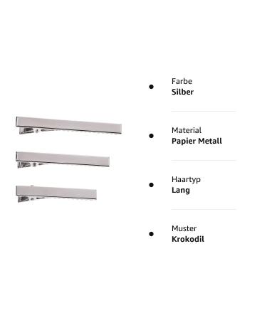 30 Pieces Metal Crocodile Hair Clips - Non-Slip Barrette DIY Accessories for Women & Girls - 56mm & 75mm Silver - Buy Online on GoSupps.com