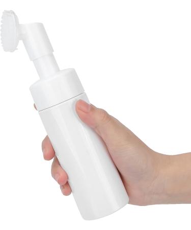 Silicone Brush Head Foaming Bottle Large Diameter Smooth Design Spiral Bottle Mouth Press Type Pump Head Round Bottom Bottle for Lotion or Facial Cleanser Bottling (200ML) 200ML 1 count (Pack of 1) - Buy Online on GoSupps.com