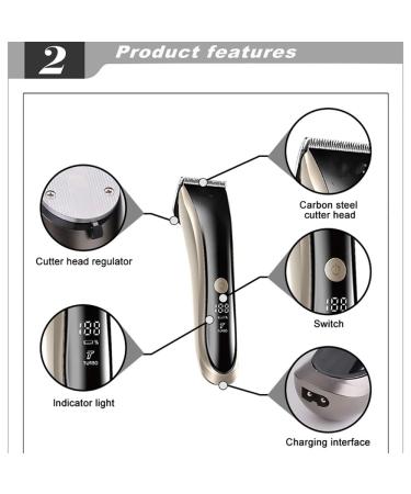Buy Washable Hair Clippers for Men - Adjustable 2 Motor Speed Electric Hair Trimmer for Beard & Body - Rechargeable Haircut Grooming Kit - Buy Online on GoSupps.com