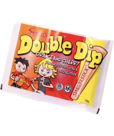Double Dip Sweets - 3 x 19g Packs Orange and Cherry Sherbet with Candy Stick Dips - Party Filler Sweets Candy Wedding Retro Party Birthday - Buy Online on GoSupps.com