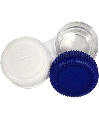 Buy Screw Top Contact Lens Cases - Blue & White 12 Pack | Best Quality & Fast International Shipping - Buy Online on GoSupps.com