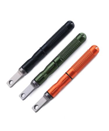 Compact Fire Starter, with Scraper Striker, DOSMAMZ 3PCS Replaceable Threaded Ferro Rods Flint Fire Steel Magnesium Rod, Cool & Unique Gift for Men Dad Boy