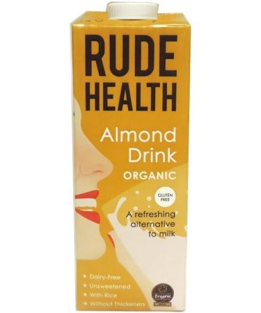 Rude Health Foods | Almond Drink - Organic | 4 x 1l - Buy Online on GoSupps.com