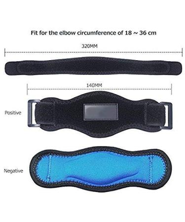 Xrten 2 x Elbow Tendonitis Elbow Tennis Elbow Relief for Tennis and Golf-Adjustable Non-Slip Band - Buy Online on GoSupps.com