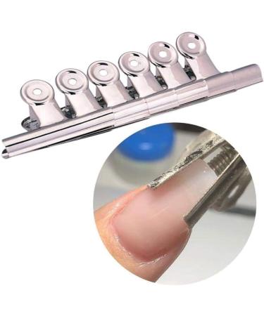 BAILIY 6Pcs/lot C Curve Nail Pinching Clips Steel Easy to Make Long Nails Tips Acrylic Clip Nail Tool 31mm Steel - Buy Online on GoSupps.com