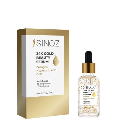 Sinoz 24k Gold Serum Eyes - Anti-Aging Eye Cream Collagen Boost Includes Kenparazzi Makeup Bag | International Shipping - Buy Online on GoSupps.com