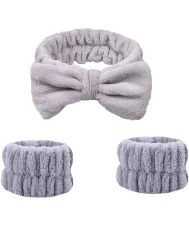 Wrist Bands Solid Colour Water Absorbent Sweat Wrist Bands Pack Of 6 For Women 2purplebows+4purplewristguards - Buy Online on GoSupps.com