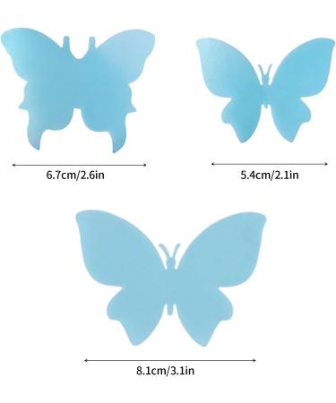 50PCS Edible Wafer Paper Cake Decoration Asudaro Vivid Butterfly Cake Topper for Birthday Party Wedding Party Dessert Decorations Birthday Party Cupcake Decoration One Size Yellow - Buy Online on GoSupps.com