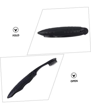 FRCOLOR 8pcs Charcoal Folding Toothbrush - Travel-Friendly Compact & Grey - Ideal for International Shipping - Buy Online on GoSupps.com