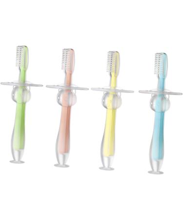 Buy TOVINANNA 12 STK Silicone Toddler Toothbrush Set - Safe & Soft Brush for Babies - Durable Training Brush & Bite Ring - Ideal for Kids Oral Care - Buy Online on GoSupps.com