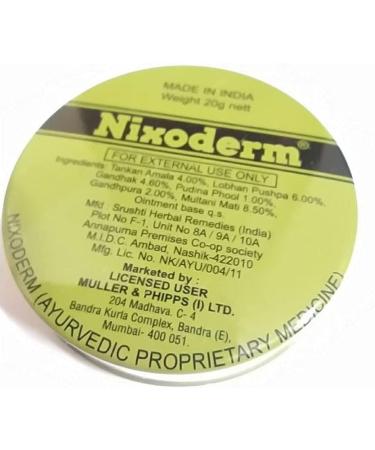 Nixoderm Ayurvedic Ointment Cream 20g - Fast Relief for Skin Problems (Pack of 5) - Buy Online on GoSupps.com