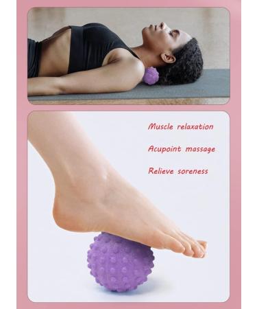 Houson Igelball Massageball Set - Purple Hedgehog Massage Balls for Relaxation | Effective Relief for Shoulders Neck Back & Feet - International Shipping Available - Buy Online on GoSupps.com