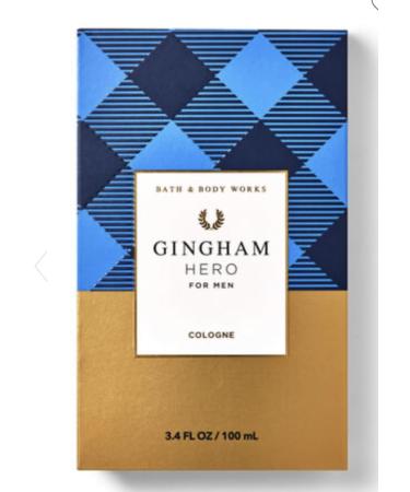 Bath Men's Fragrance 3.4 Ounces Cologne Spray 3.4 Oz body cologne you choose (Gingham Hero)