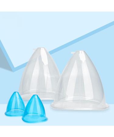 Buy 2 x Lifting Cups 150ml/180ml - Breast Enlargement & Buttock Lift Body Massage - Transparent White - Buy Online on GoSupps.com