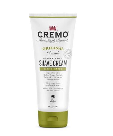 Cremo Original Shave Cream Sage & Citrus 6 fl oz (177 ml)