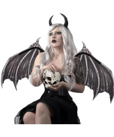 Cosplay Wings Angel Wings White Black Devil Skull Vampires Props Role Play Party Show Halloween Mardi Gras - Buy Online on GoSupps.com