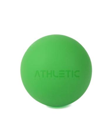 Massage ball 6cm diameter -as a lacrosse ball and fascia ball for self-massage and for trigger point therapy (precise treatment of tension) 7. Color (green)