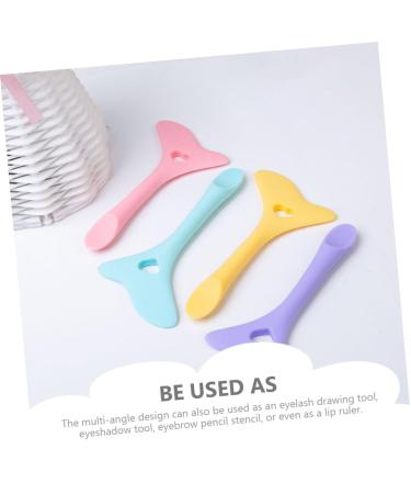 DOITOOL 4 Pcs Multitool Eyeliner & Mask Applicator Brush Set - Versatile Makeup Grooming Tool for Eyeshadow & Mascara in Assorted Colors - Buy Online on GoSupps.com