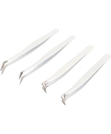 Ocitan Stainless Steel Eyelash Tweezers Set | High-Precision Makeup Tool for False Eyelashes | Includes Box | Perfect for Salons & Home Use - Buy Online on GoSupps.com