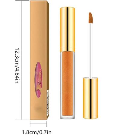 Liquid Diamond Glitter Metallic Lipstick Highly Pigmented Shimmering Multi-Color Lip Gloss Shiny Glossy Liquid Lipstick (08) - Buy Online on GoSupps.com