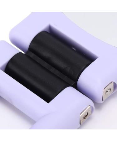 Portable Travel Mirror - 5X Magnifying Folding Cosmetic Mirror - Desktop Makeup Mirror - Small Size and Delicate (Purple) - Buy Online on GoSupps.com
