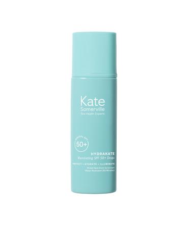 Kate Somerville HydraKate Illuminating Sunscreen Drops for face with 50+ SPF Zinc Oxide and Mineral Tinted Moisturizing and Anti-Aging 1.7 Fl. Oz