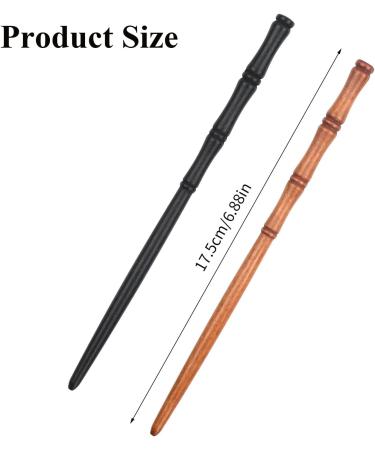 8 Pieces Wooden Hair Sticks Chinese Hair Pin Decorative Hair Stick For Ladies Bamboo Shape Hair Sticks for Buns for Women and Girls (2 Colours) - Buy Online on GoSupps.com