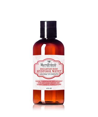 RESURRECTIONbeauty Bulgarian Rose Hydrosol Water with Leucidal SF Complete | Facial Toner & Rosewater Distillate Additive for Making Hyaluronic Acid Serum & Vitamin C Serum 4oz.