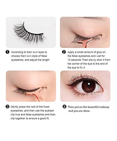 HBZGTLAD 7Pairs 3D Mink Dramatic Volume Lashes Bulk Pack - Long Wispy Natural False Lashes (JO06) - Buy Online on GoSupps.com