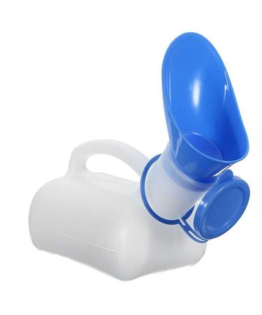 Unisex Potty Urinal for Car, Portable Urinal for Men and Women, Bedpans Pee Bottle, with a Lid and Funnel, Travel Urinal Kit for Home, Hospite, Camping Outdoor (White) - Buy Online on GoSupps.com