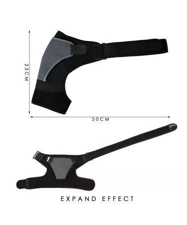 JTMKYO Adjustable Gray Shoulder Pads - Ultimate Shoulder Support & Protection for Rotator Cuff & School Use - Buy Online on GoSupps.com