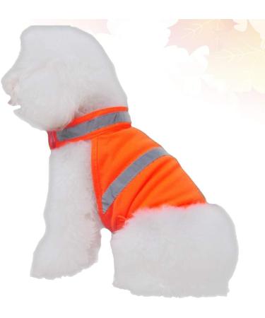 Villcase Reflective Safety Vest for Dogs | High Visibility Breathable Summer Clothing for Walking Running & Hiking | Fluorescent Orange Size M - Buy Online on GoSupps.com