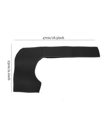 ANGGREK Sport Shoulder Brace | Adjustable Compression Sleeve for Men & Women | Supportive Shoulder Pad (Black) - International Shipping Available - Buy Online on GoSupps.com