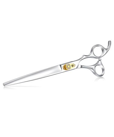 Dream REACH 8 inch dog cups fur scissors - dog scissors with ergonomic handle 440c stainless steel Cut fur shears for dog cats professional dog hair scissors with adjustable screws