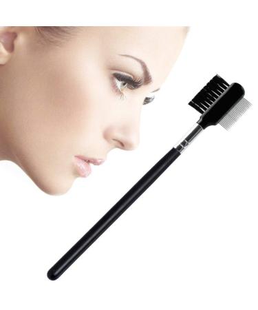 Steel Eyebrow Eyelash Dual-Comb Extension Brush Metal Comb 1PC