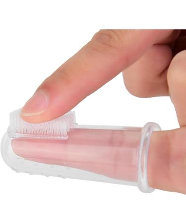 Silicone Baby Toothbrush | Child Safe Finger Toothbrush with Storage Box (Blue) - Best for Teething & Oral Care - Buy Online on GoSupps.com