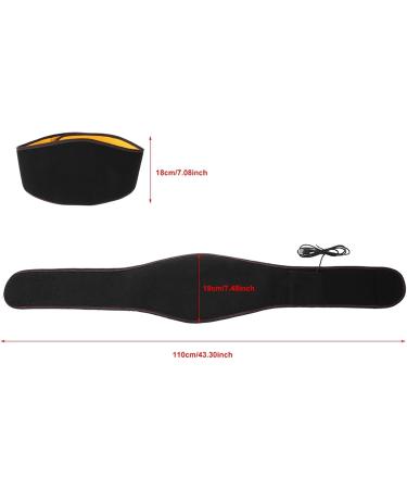 Rechargeable Electrical Heating Pillow for Waist Support | Velvet USB Warming Cushion for Lower Back & Belly - 107 x 19 cm - Buy Online on GoSupps.com