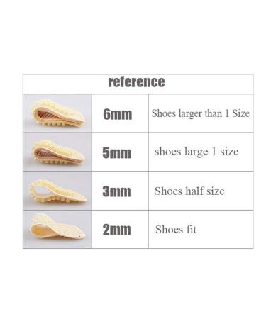 Massage Silicone Insoles | Non-Slip Shoe Cushions & Heel Inserts for Foot Protection - Beige 6mm - Buy Online on GoSupps.com
