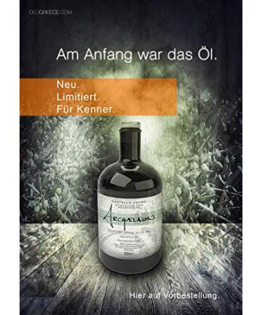 Deligreece Archelaion Extra Limited Native Olive Oil - Cold-Pressed Koroneiki Olives (50ml) - Premium Quality for Culinary Excellence - Buy Online on GoSupps.com