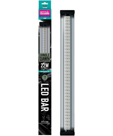 Arcadia Reptile - Jungle Dawn LED Bar - 22 Watts - 470mm (18.5 ) - Complete Kit - Full-Spectrum LED - Easily Linked - Aids Natural Plant Growth - Increases Light Levels & Energy 22w 470mm (18.5") - Buy Online on GoSupps.com