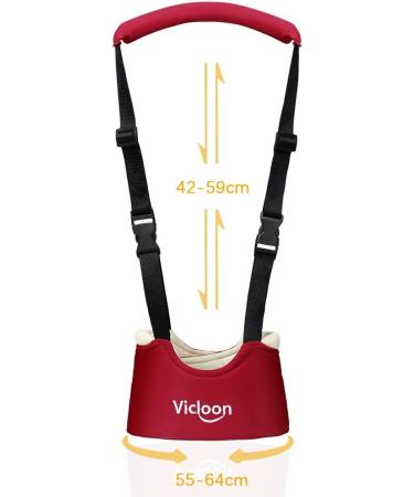 Vicloon Hand-held Baby Walker | Toddler Walking Assistant - Red - Buy Online on GoSupps.com