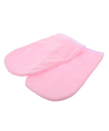 CALLARON Lot De 5 En Coton Cir Pour Femme Moufles Hydratantes Soins De La Peau Manucure pilation Paraffine Douce Hydratant Mains Pour Le Bain Adultes Tissu Rose - Buy Online on GoSupps.com