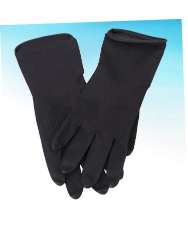 HAPINARY 5 Pairs Hair Shampoo Gloves Hair Dye Glove Barber Gloves Hair Salon Gloves S Black - Buy Online on GoSupps.com