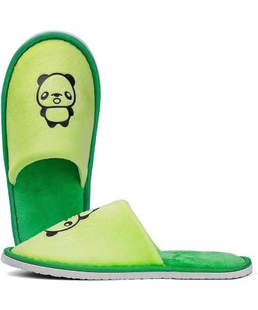 EQLEF Kinder Hausschuheeva Coral including hotel slippers with thick 7mm soles anti-slip house guest slippers young girls bathroom slippers for trip hotel home (6-10 years old) (children green) Large/X-Large children green