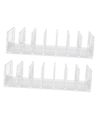Beavorty Cosmetic Storage Rack Eye Shadow Stand 2pcs Multi-grid Cosmetics Storage Rack for Pressed Powder Eye Shadow Pan Cosmetics Separator Rack Multi-grid Cosmetics Stand