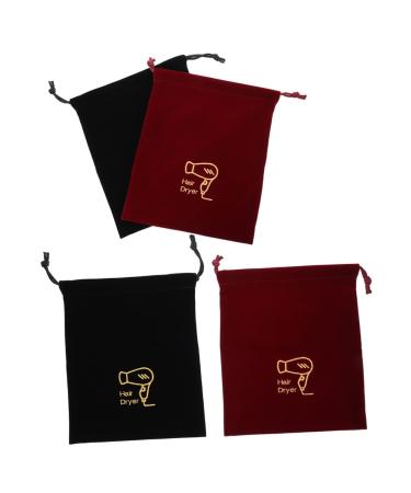 DRESSOOS 4pcs Storage Bag Large Drawstring Pouch The Tote Bag Hair Dryer Holders Hair Dryer Case Fabric