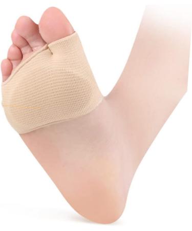 FRCOLOR Bunion Cushioning Pads - 2pcs Metatarsal Gel Sleeve & Separator | Skin Color Bunion Straightener & Cushions - Reusable Foot Care Solution - Buy Online on GoSupps.com
